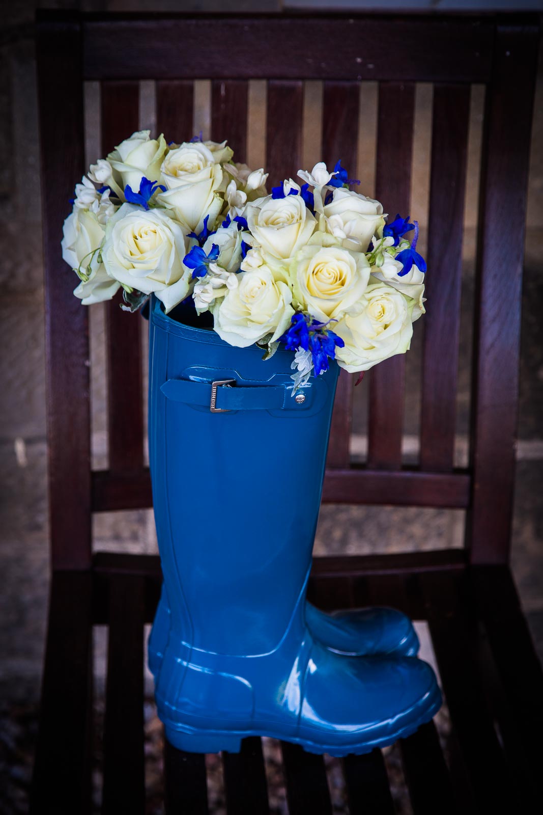 Wedding Wellies with Flowers